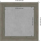 Amanti Art Grey Framed Magnetic Board 31x31 Medium Vision Board - Image 3