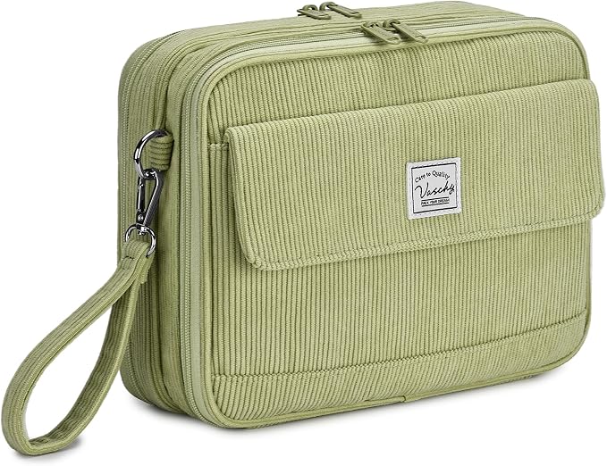 VASCHY Colored Pencil Case, Corduroy Large Pencil Pouch by Vaschy
