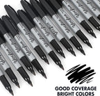 Yocfon Permanent Markers Bulk, Fine Tip, Waterproof Markers, Works On Plastic - Image 5