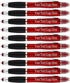 Personalized Pens with Gel Highlighter and Stylus -200 Pack Bulk-Free Imprint - by Sypen