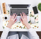 Desk Mat Pink Floral Desk Pad Cute Flowers Mouse Pad Gaming XL Large Mousepad - Image 5