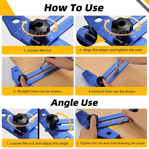 GRENPRO Woodworking Scriber Marking Line Ruler - Image 5