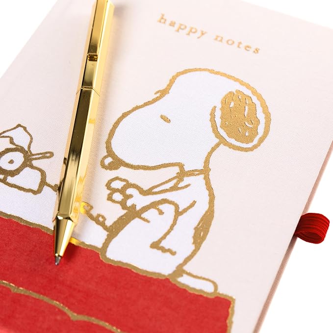Graphique Snoopy Lined Journal Plus Pen Luxe Collection, Hardcover Diary - Image 4