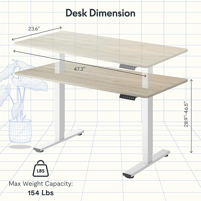 FLEXISPOT EN1 One-Piece Standing Desk - Image 3