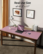 YSAGi Leather Desk Protector, Office Mat, Large Mouse Mat, Non-Slip PU Leather - Image 2