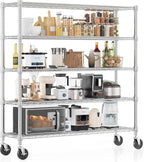Homdox 5 Tier Heavy Duty Metal Wire Shelving by HOMDOX