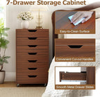 Giantex 7-Drawer Storage Cabinet, Mobile File Organizer - Image 6