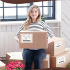7x10 Shipping Label Sleeves 300 Pack- Strong Adhesive Back - Image 7