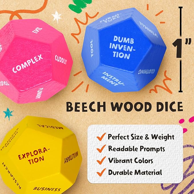 Art Dice – 12-Sided Wooden Dice - Image 6