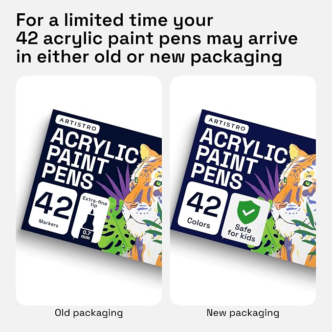 ARTISTRO 42 Acrylic Paint Pens, Art Set Acrylic Markers - Image 7