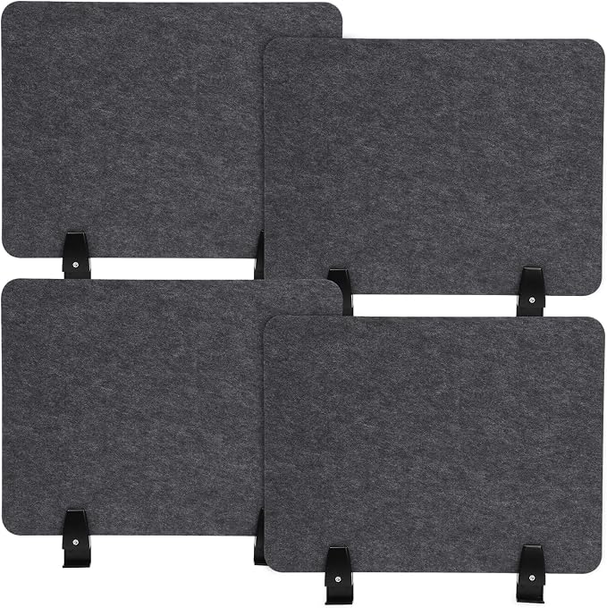 4pcs Privacy Panels, Standing Desk Divider, Desktop Office Furniture Partitions by Unknown