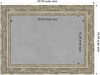 Amanti Art Silver Framed Magnetic Board 16x22 Small Vision Board - Image 2