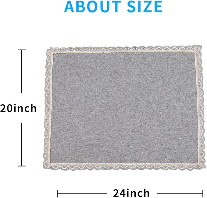 MINJIATEX Couch arm Covers, Non-Slip lace Sofa arm Covers Set of 2 Washable - Image 7