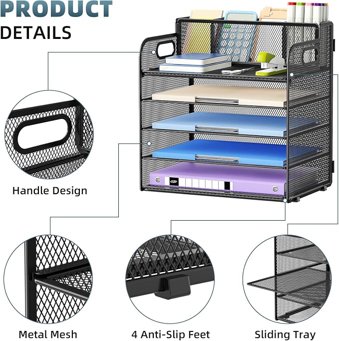 Marbrasse 5 Tier Paper Organizer - Image 4