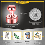 Junarter 20 Pack Magnetic Push Pins, Rose Gold Strong Fridge Magnets, - Image 2