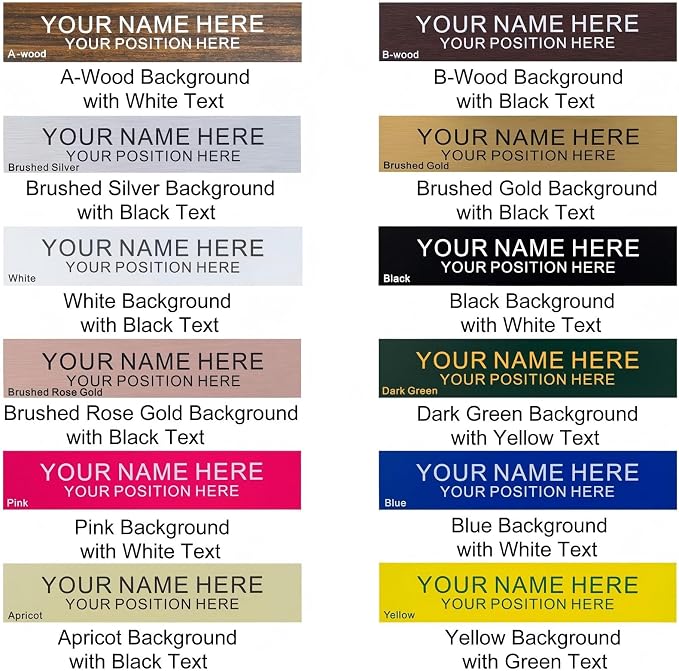 Personalized Office Engraved Name Plate - Image 2