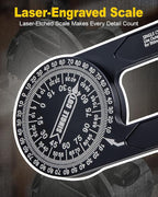 Anyongora 7.2" Miter Saw Protractor Angle Finder, CNC Aluminum Miter Gauge - Image 5