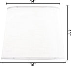 Large White Texture Lamp Shades-14"Top × 16" Bottom × 11" High, Drum Lampshades - Image 2