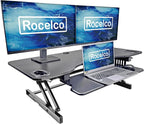 Rocelco 45" Height Adjustable Standing Desk Converter - Image 6
