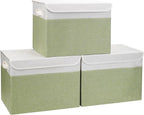 Large 17" 42 Quarts Collapsible Stackable Storage Bins by Bagnizer