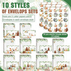 TaoBary 160 Pcs Stationery Paper Set 50 Double Sided Stationery Papers - Image 3