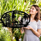 Personalized Deer Metal Cabin Sign | Custom Metal Sign | Personalized Camping - Image 2