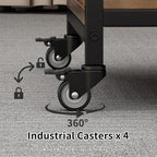Vokumba 2 Tier Under Desk Printer Stand, Large Printer Table - Image 5