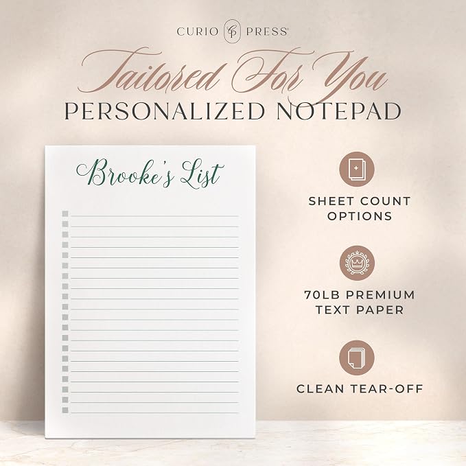 Personalized Notepads with Checkboxes, Personalized To Do Notepad, Personalized - Image 2