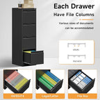 Bestoo 4-Drawer File Cabinet - Image 8
