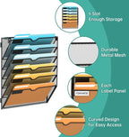 SUPEASY Wall File Organizer Mesh Office Mail Holder, Hanging Wall Organizer - Image 4