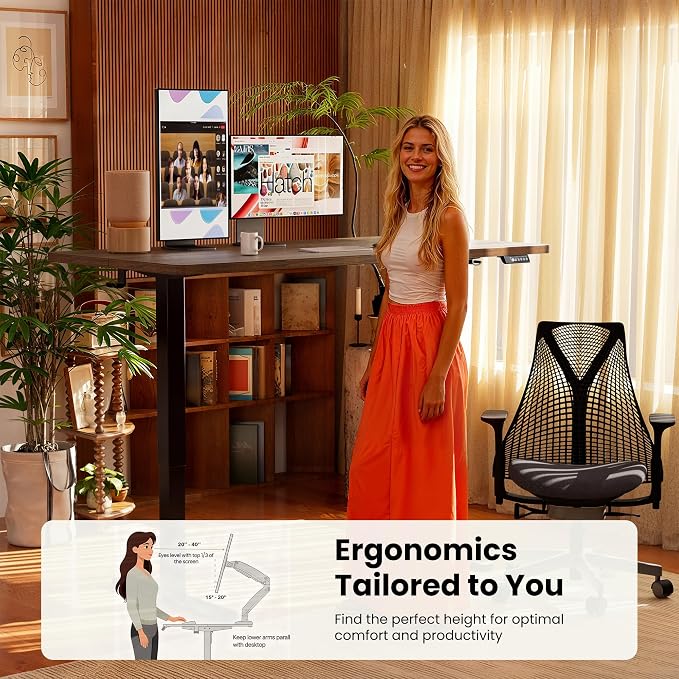 ErGear Height Adjustable Electric Standing Desk, 48 x 24 Inches Sit Stand up - Image 7