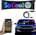 XIAOOHO Programmable LED Car Sign, Scrolling LED Sign, Flexible LED RGB Message by XIAOOHO
