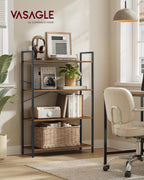 VASAGLE 4-Tier Tall Bookshelf, Large Bookcase - Image 2