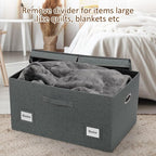 Graciadeco 75 Quarts Extra Large Decorative Storage Bins - Image 6