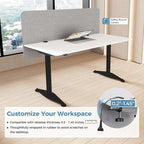 MORDEER 47.2" Privacy Desk Divider Panel, Acoustic Divider Panels - Image 5