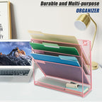 EASEPRES Desk File Organizer Mesh 4-Tier, Hanging Wall Mount Document - Image 6