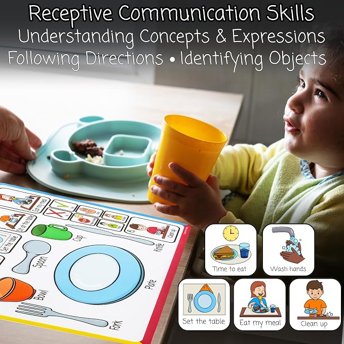 Speech Therapy Placemats for Autism & Non-Verbal Kids – Visual Communication - Image 5