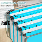 Nordun Plastic Hanging File Folder Extra Capacity, 12 Pack Reinforced Hang - Image 6