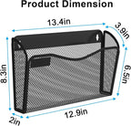 BOHDK Wall File Organizer, Mesh Hanging File Organizer, Home Office - Image 4