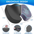 XXL Seat Cushion Office Car Seat Cushion, Memory Foam Cushion - Image 2