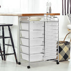 DORTALA 15-Drawer Rolling Storage Cart - Image 2