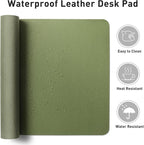Aothia Desk Protector Mat, Mouse Pad, Non-Slip Waterproof PU Leather Desk - Image 6