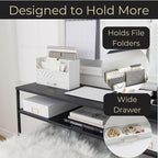 BLU MONACO White Wooden Mail Organizer - Image 4