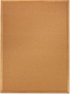 Quartet Cork Board, Bulletin Board, Oak Finish Frame - Image 6
