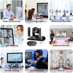 TONGVEO 10x Zoom Conference Room Video Camera System, All-in-One HD 1080P 60fps - Image 9
