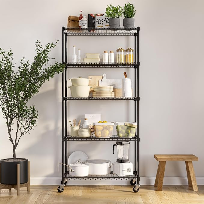 Seville Classics UltraDurable Heavy Duty NSF Solid Steel Wire Rack Storage Unit - Image 9