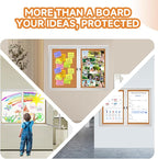 Enclosed Bulletin Board with Locking Door, Outdoor Bulletin Board Weatherproof - Image 5