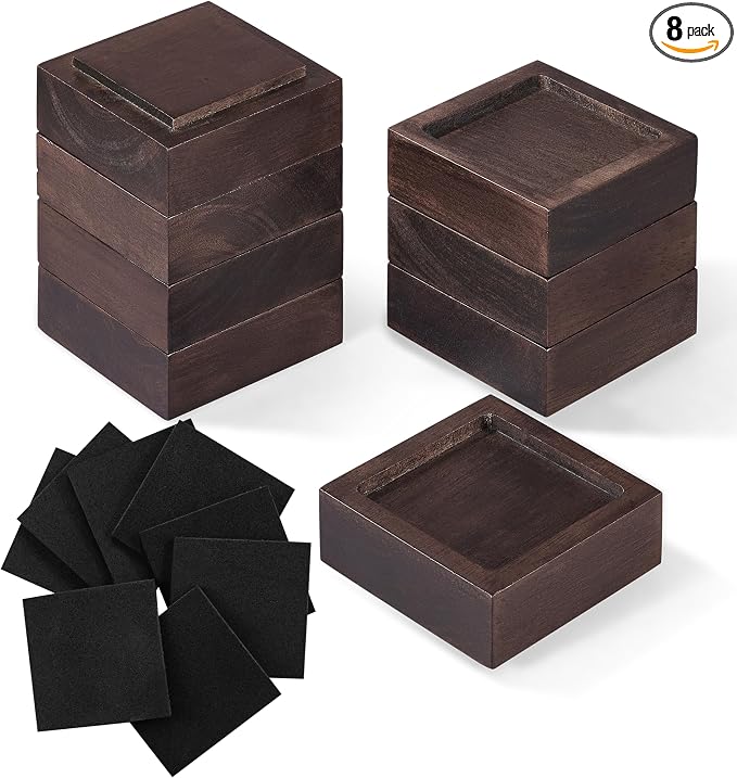 Bed Risers, Furniture Risers Can be Adjusted to 2'' 3''or 4'', Lifts Furniture by FASONLA