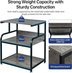 Fannova Large Printer Stand Table 23.6 x18.9 x 30 Inches - Image 3