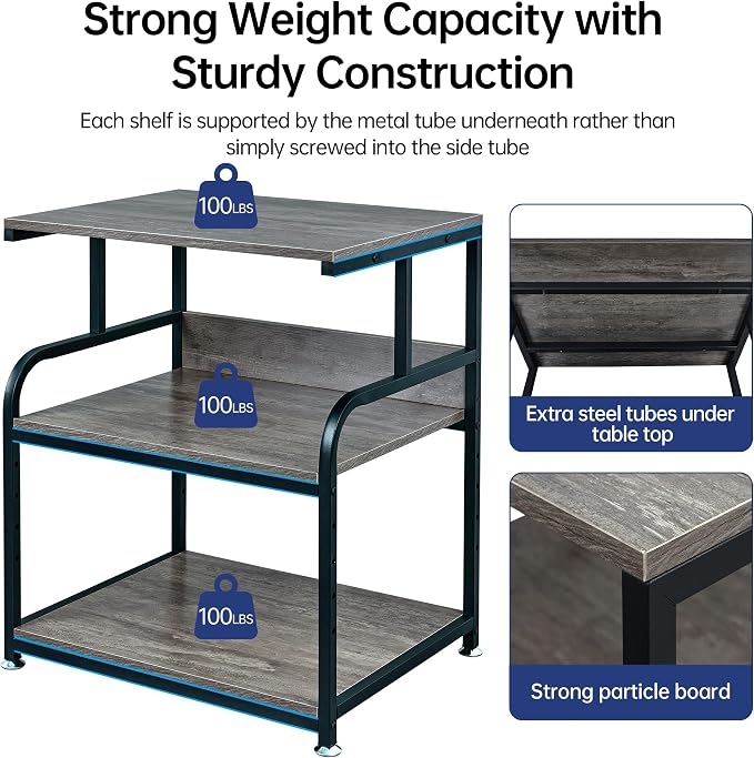 Fannova Large Printer Stand Table 23.6 x18.9 x 30 Inches - Image 3